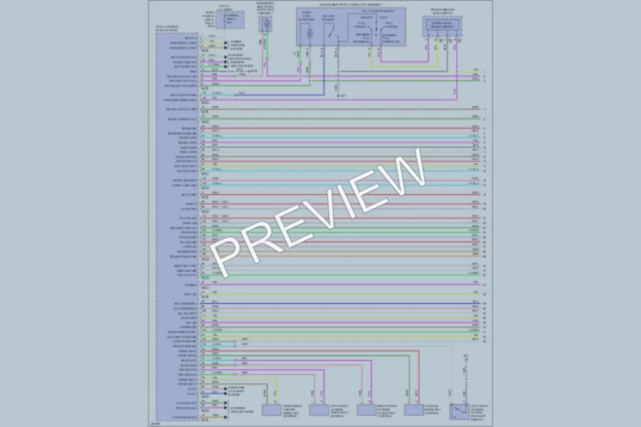 2008 Infiniti G35x Power Door Locks wiring diagram preview
