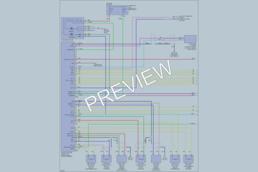 2008 Infiniti G35x Supplemental Restraints wiring diagram preview