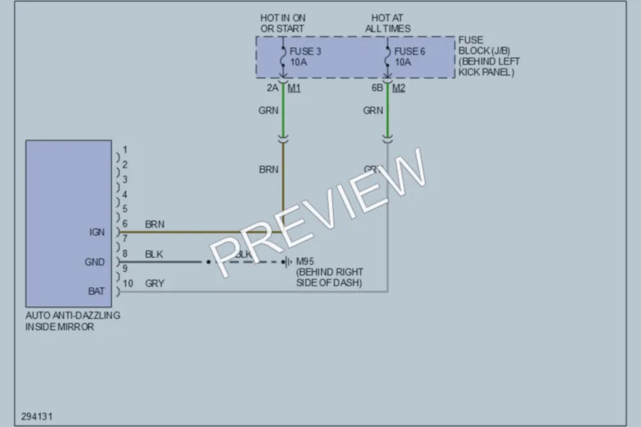 2008 Infiniti G37 Power Mirrors wiring diagram preview