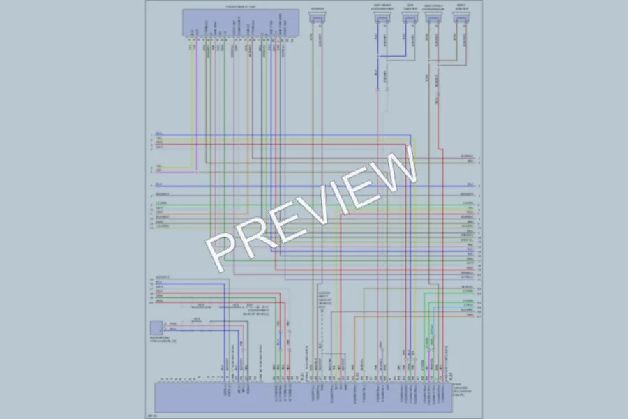 2008 Infiniti M35 Radio wiring diagram preview