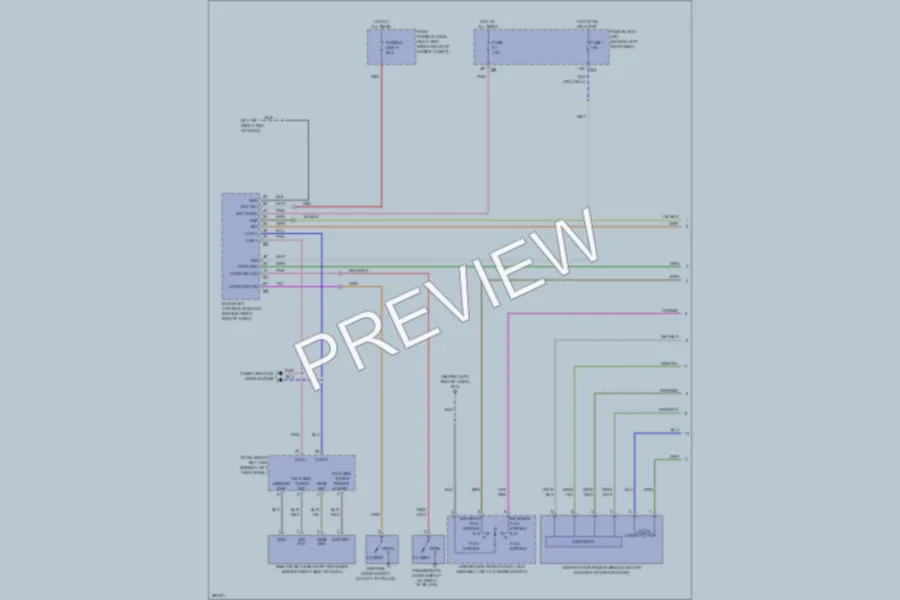 2008 Infiniti M35x Power Windows wiring diagram preview