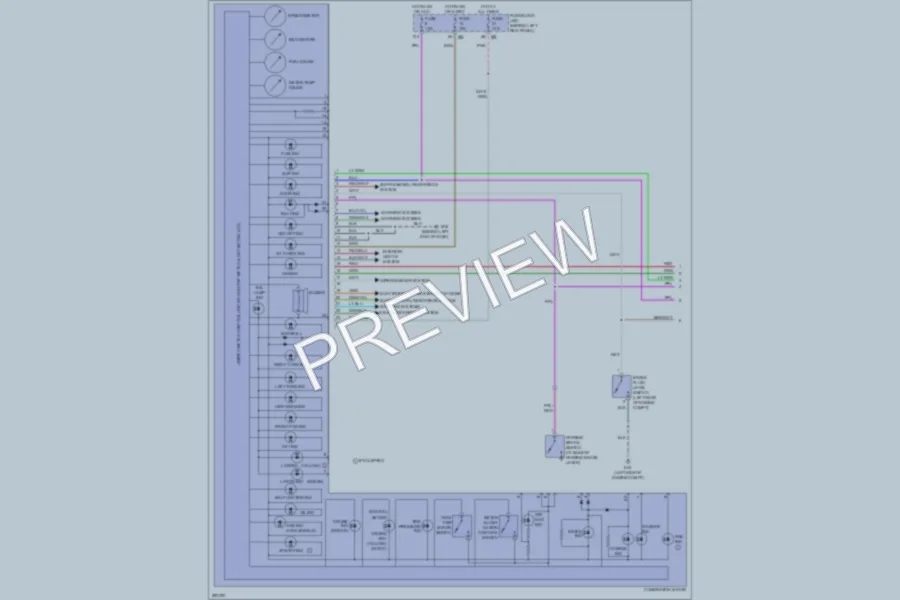 2008 Infiniti M45 Instrument Cluster wiring diagram preview