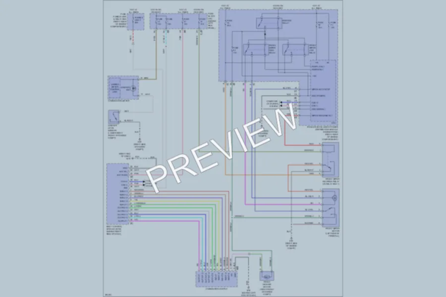 2008 Infiniti M45x Wiper Washer wiring diagram preview
