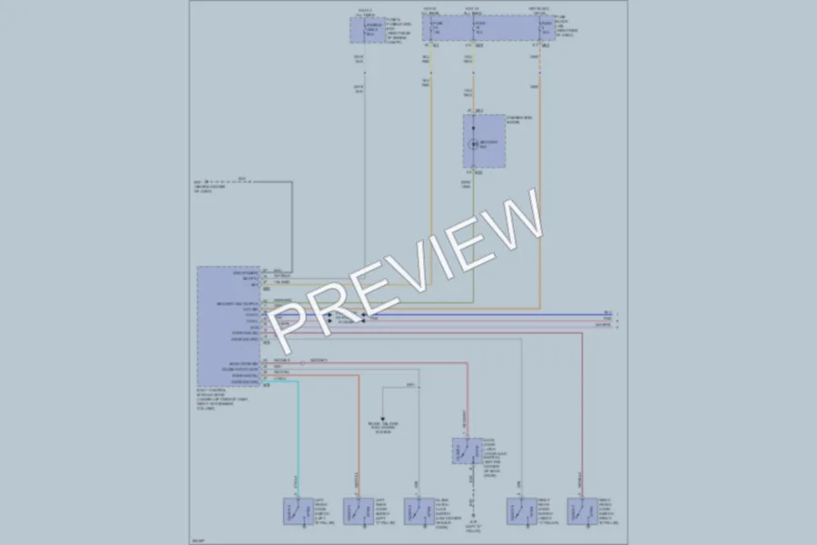 2008 Infiniti QX56 Anti Theft wiring diagram preview