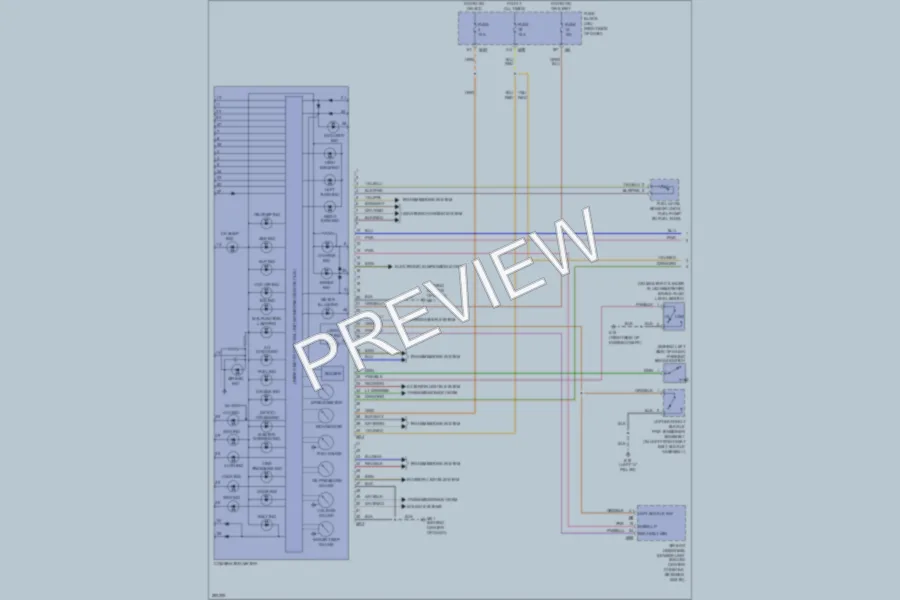 2008 Infiniti QX56 Instrument Cluster wiring diagram preview