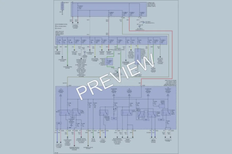 2008 Infiniti QX56 Power Distribution wiring diagram preview