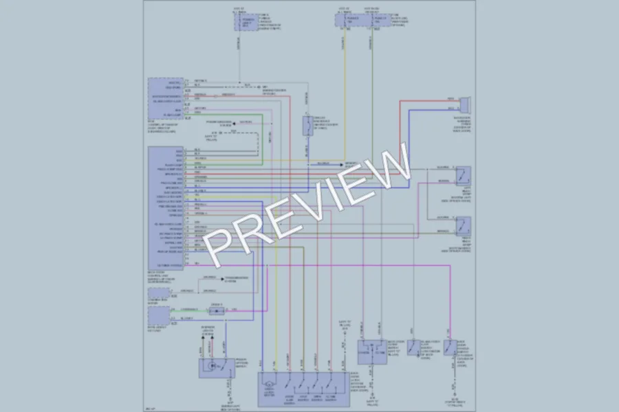 2008 Infiniti QX56 Trunk Tailgate Fuel Door wiring diagram preview