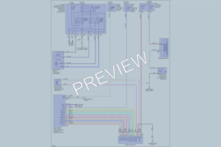 2008 Infiniti QX56 Wiper Washer wiring diagram preview
