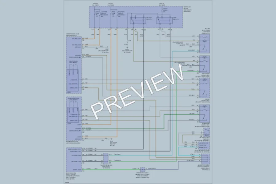 2008 Isuzu Ascender Power Door Locks wiring diagram preview
