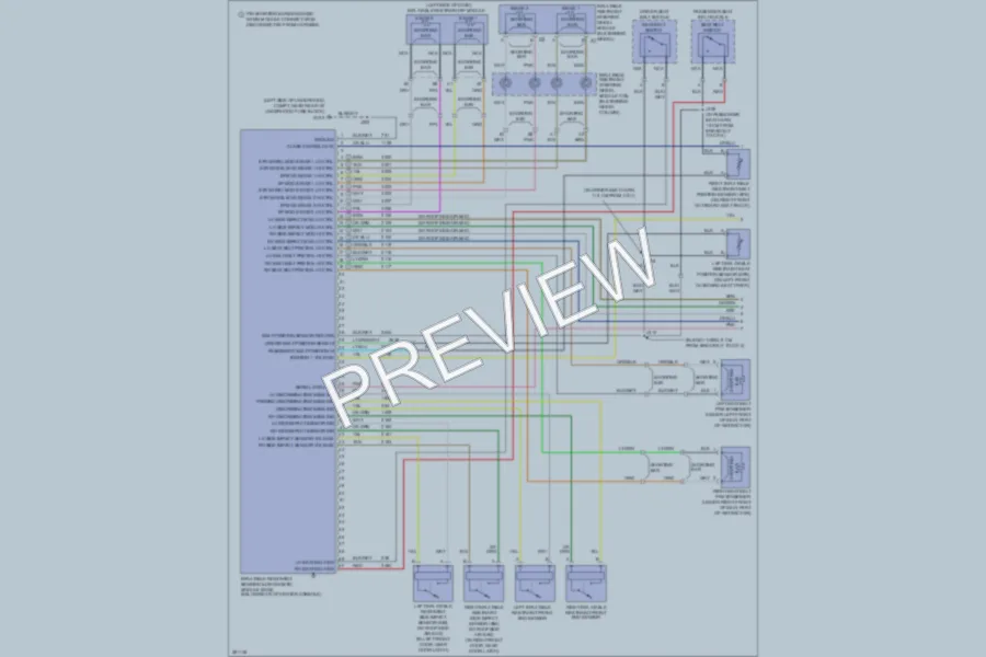2008 Isuzu Ascender Supplemental Restraints wiring diagram preview