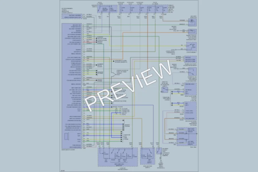 2008 Jaguar SType Instrument Cluster wiring diagram preview