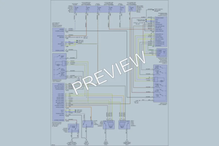 2008 Jaguar SType Power Door Locks wiring diagram preview