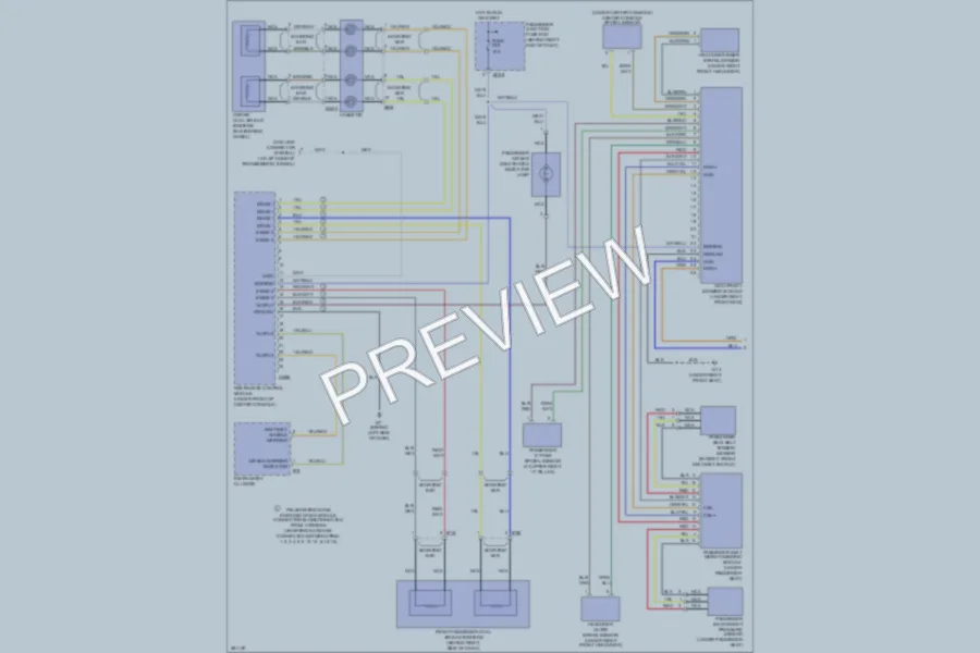2008 Jaguar XJ8 Supplemental Restraints wiring diagram preview