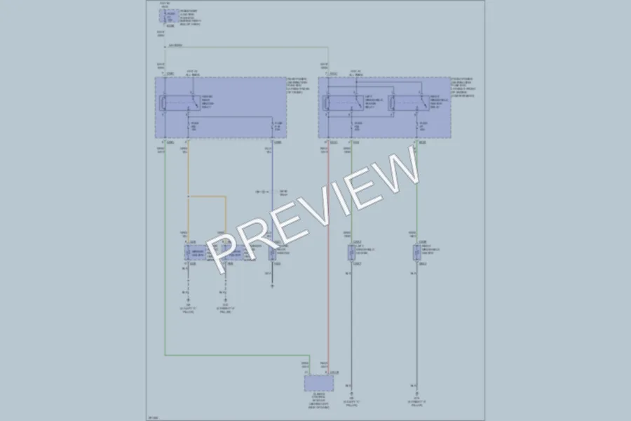 2008 Jaguar XJ8L Defoggers wiring diagram preview