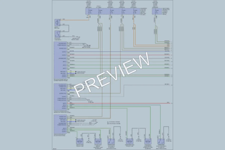 2008 Jaguar XJ8L Interior Lights wiring diagram preview