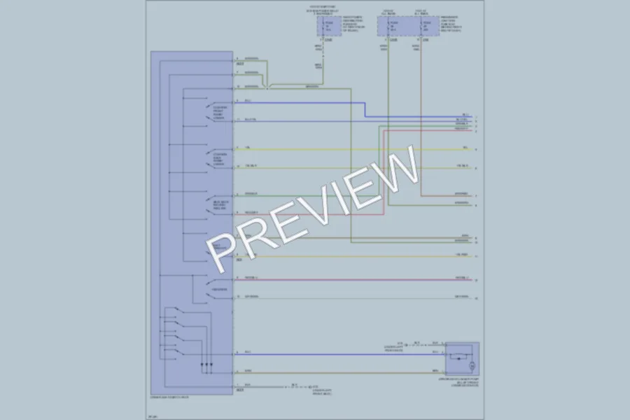 2008 Jaguar XJ8L Memory Systems wiring diagram preview