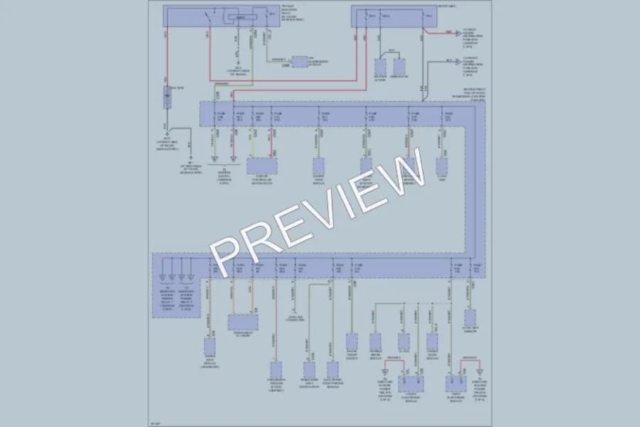 2008 Jaguar XJR Power Distribution wiring diagram preview