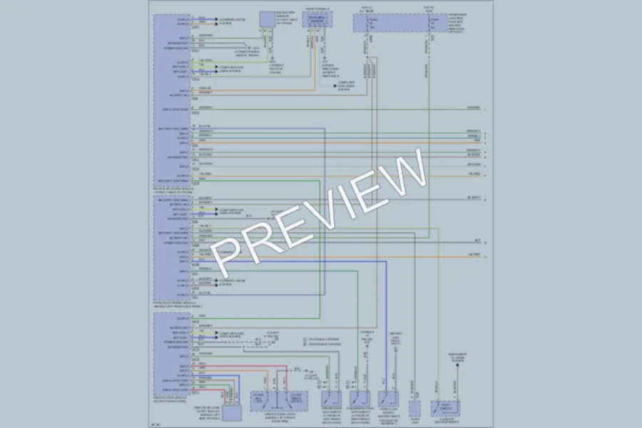 2008 Jaguar XJSuper Anti Theft wiring diagram preview