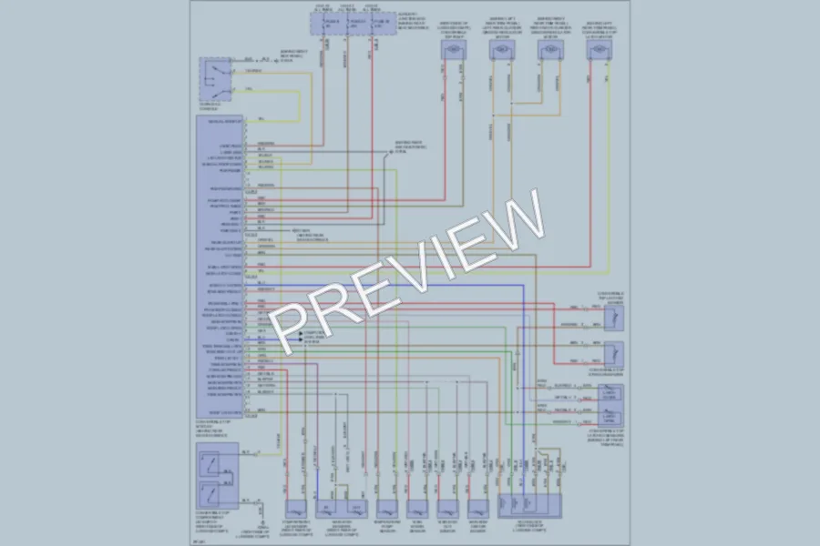 2008 Jaguar XK Power Top Sunroof wiring diagram preview