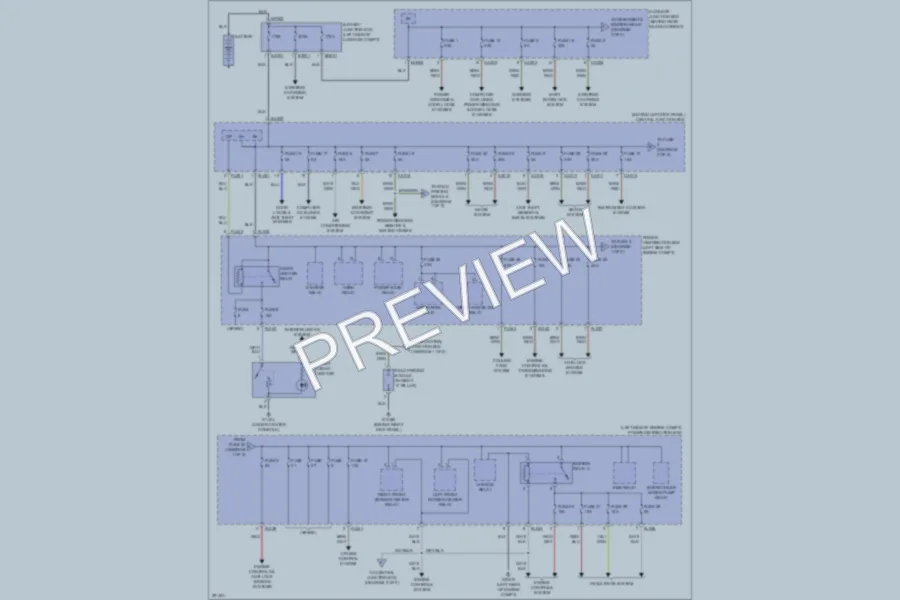 2008 Jaguar XKR Power Distribution wiring diagram preview