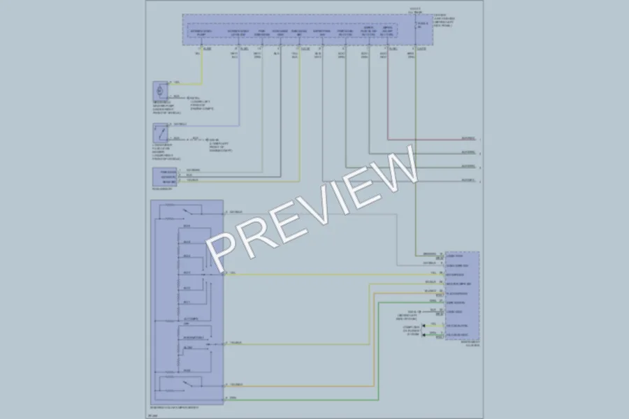 2008 Jaguar XKR Wiper Washer wiring diagram preview