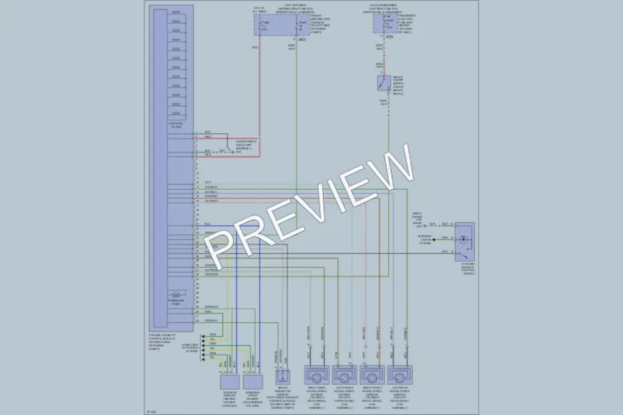 2008 Jaguar XType Anti Lock Brakes wiring diagram preview