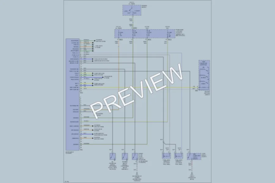 2008 Jaguar XType Instrument Cluster wiring diagram preview