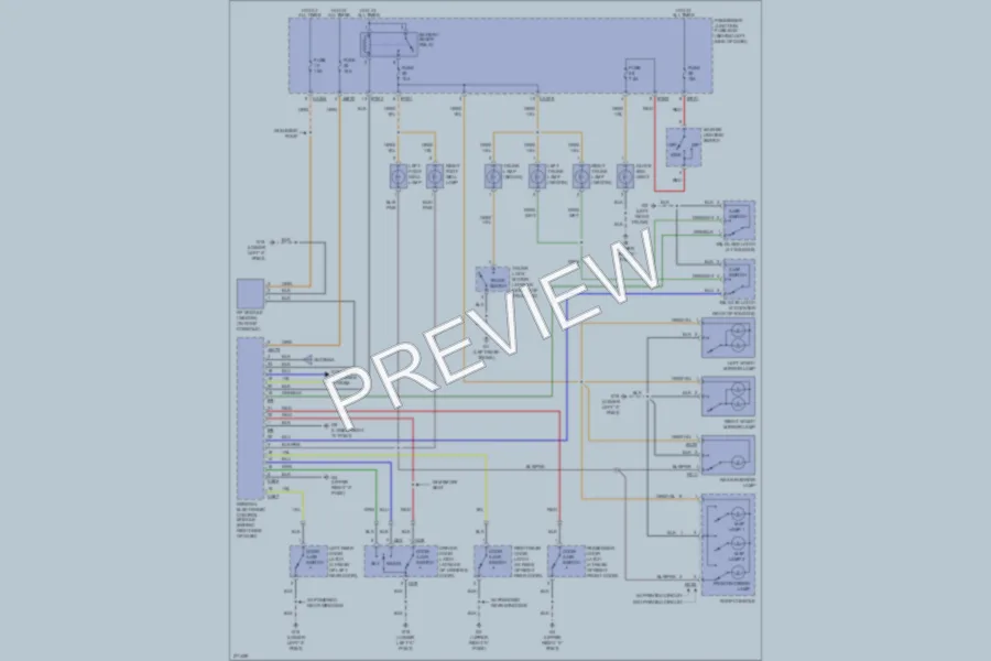 2008 Jaguar XType Interior Lights wiring diagram preview