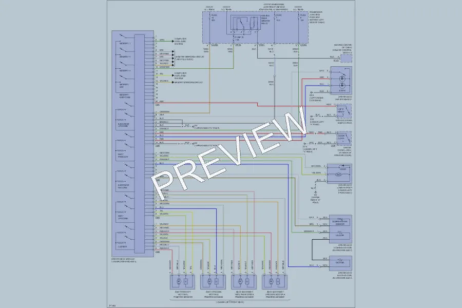 2008 Jaguar XType Memory Systems wiring diagram preview