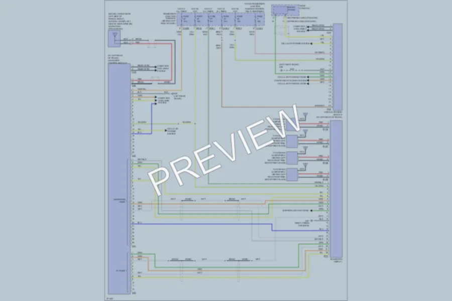 2008 Jaguar XType Navigation wiring diagram preview