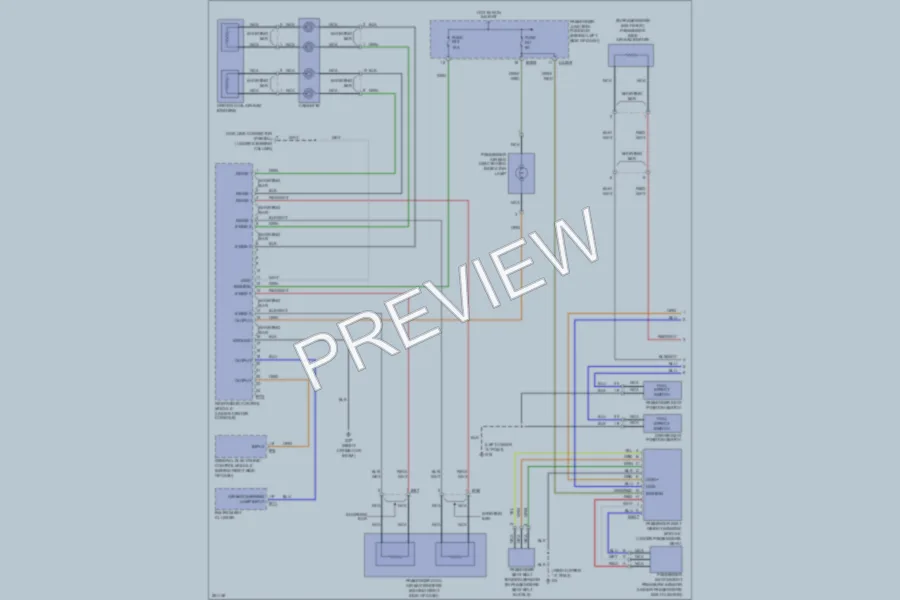 2008 Jaguar XType Supplemental Restraints wiring diagram preview