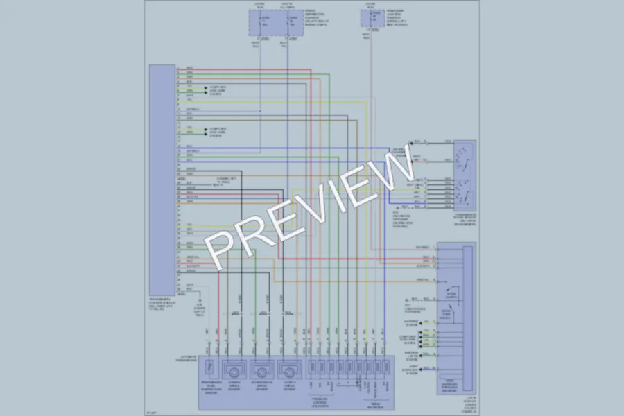 2008 Jaguar XType Transmission wiring diagram preview