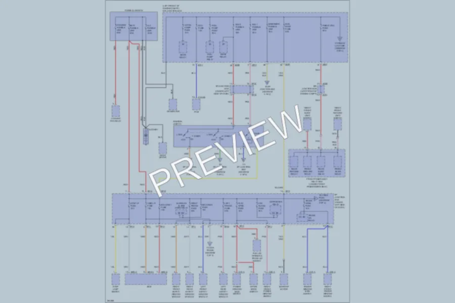 2008 Kia Amanti Power Distribution wiring diagram preview