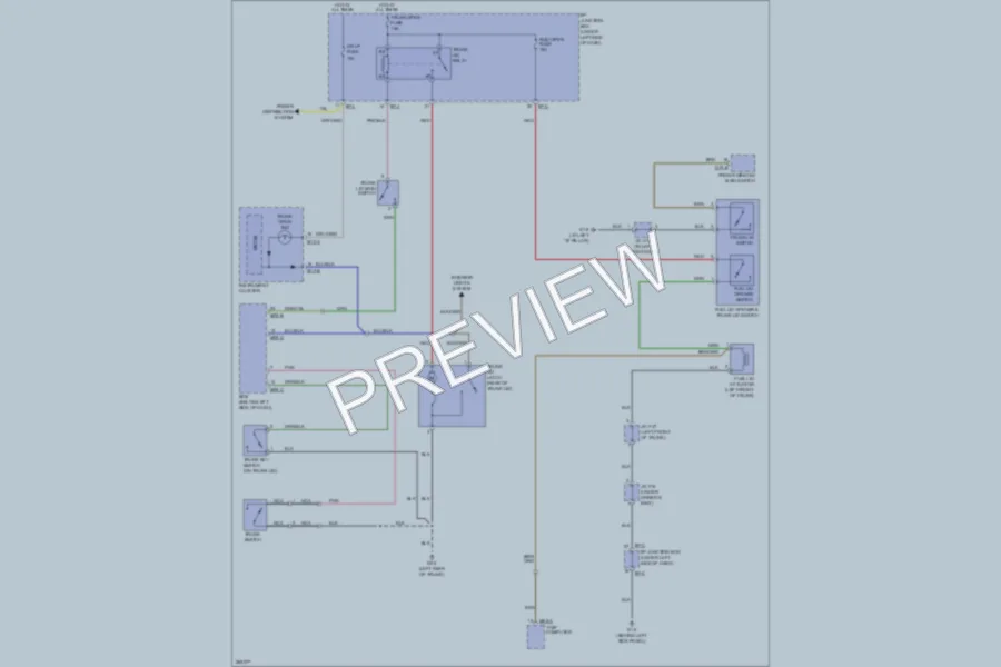 2008 Kia Amanti Trunk Tailgate Fuel Door wiring diagram preview