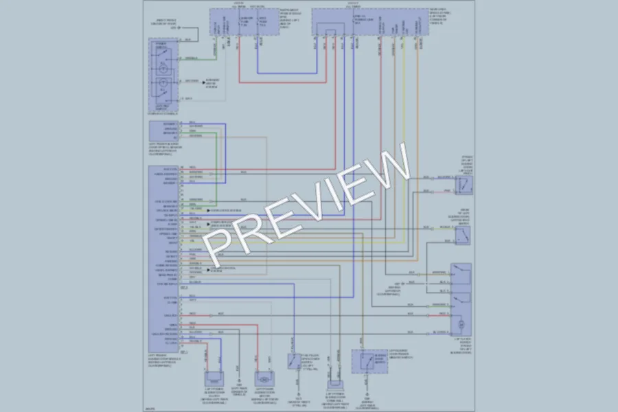 2008 Kia Sedona Trunk Tailgate Fuel Door wiring diagram preview