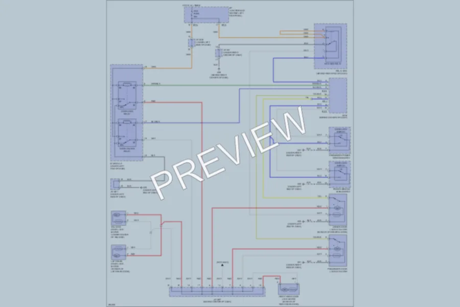 2008 Kia Sorento Power Door Locks wiring diagram preview