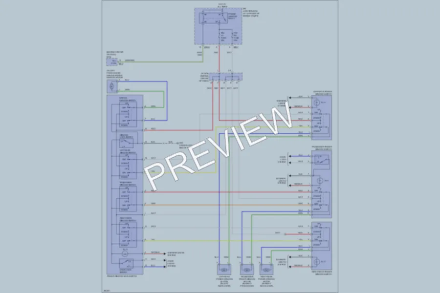 2008 Kia Sorento Power Windows wiring diagram preview