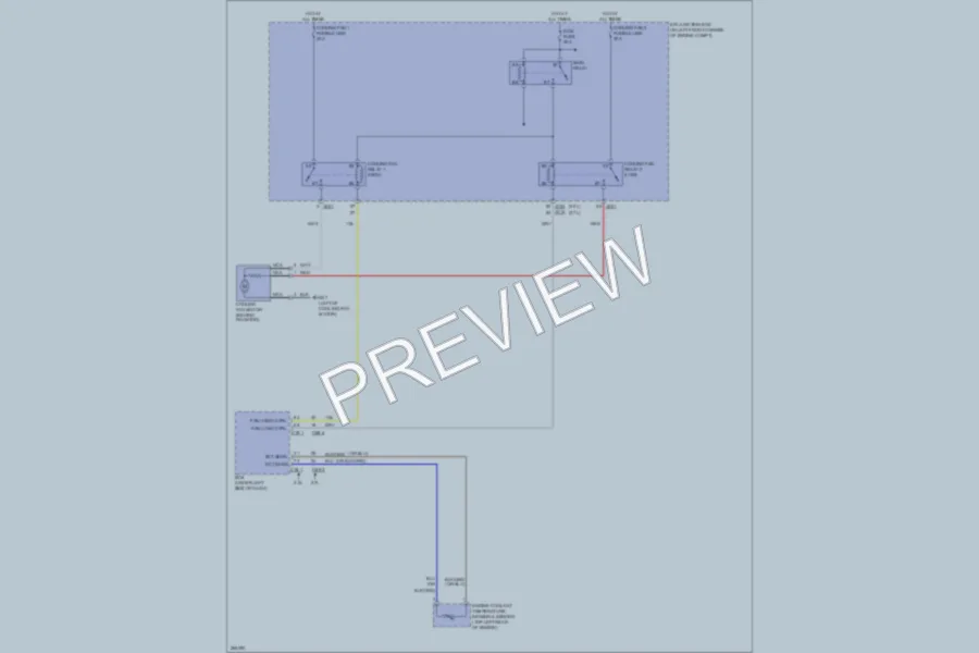 2008 Kia Sportage Cooling Fan wiring diagram preview