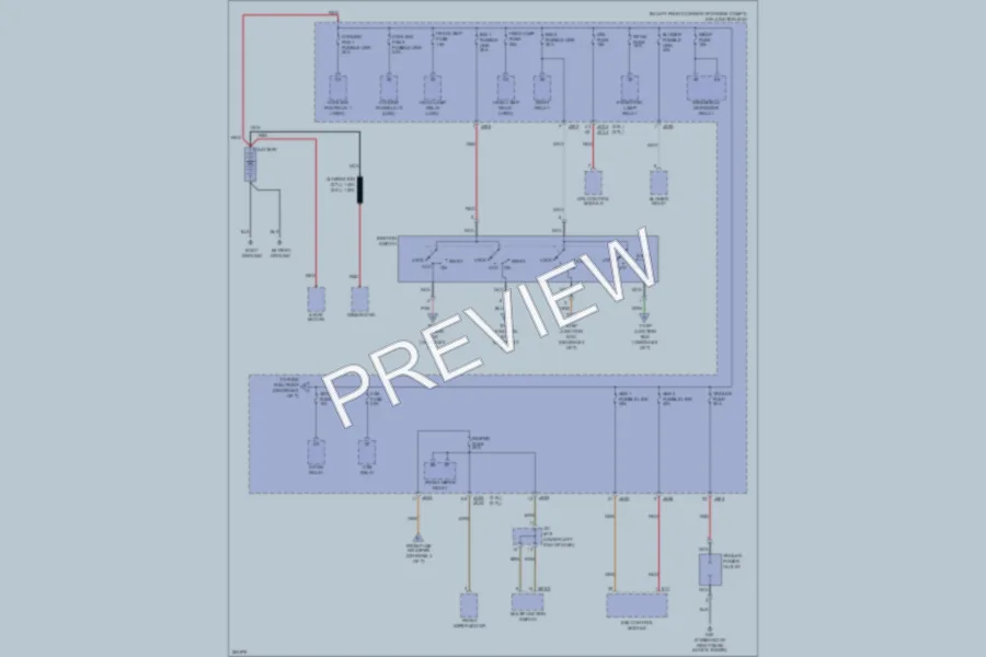 2008 Kia Sportage Power Distribution wiring diagram preview