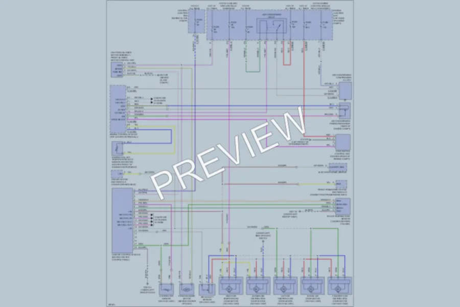 2008 LandRover LR2 Air Conditioning wiring diagram preview