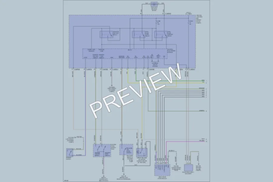2008 LandRover LR2 Power Door Locks wiring diagram preview