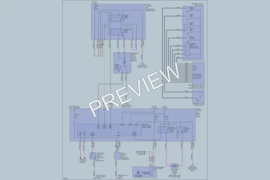2008 LandRover LR2 Wiper Washer wiring diagram preview