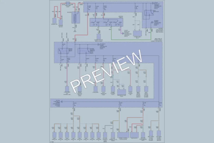 2008 LandRover RangeRover Power Distribution wiring diagram preview