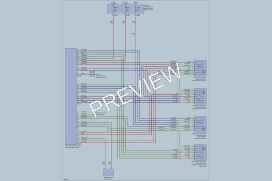 2008 LandRover RangeRover Power Seats wiring diagram preview