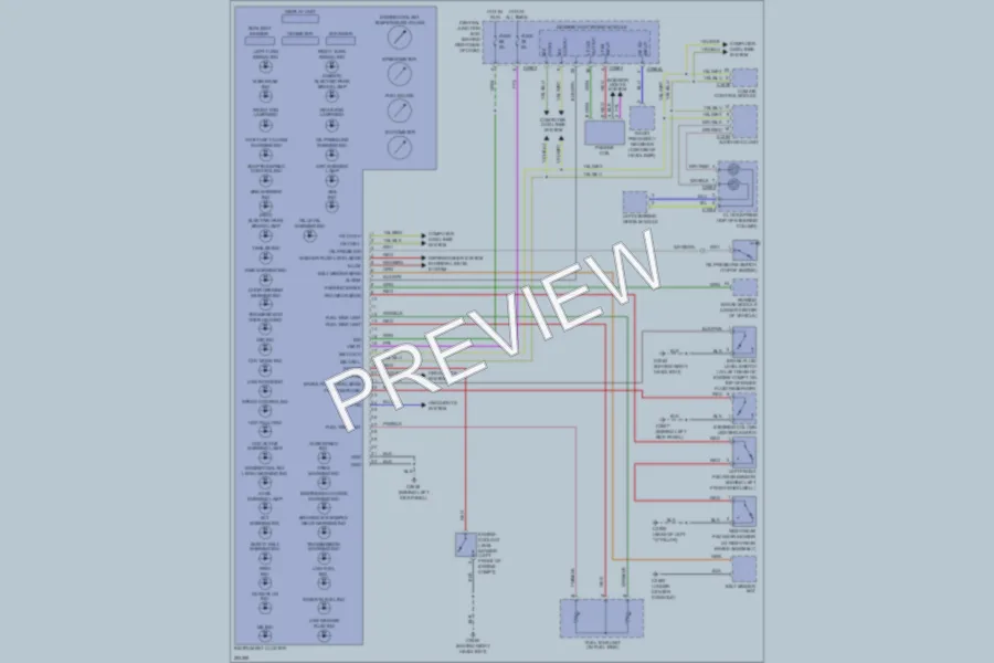 2008 LandRover RangeRoverSport Instrument Cluster wiring diagram preview