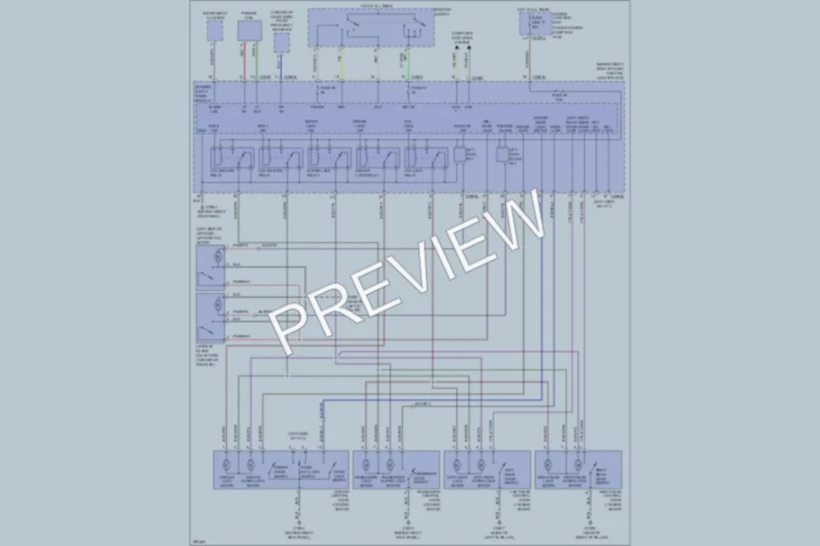 2008 LandRover RangeRoverSport Power Door Locks wiring diagram preview