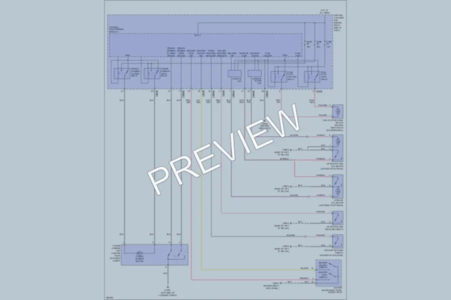 2008 LandRover RangeRoverSport Trunk Tailgate Fuel Door wiring diagram preview