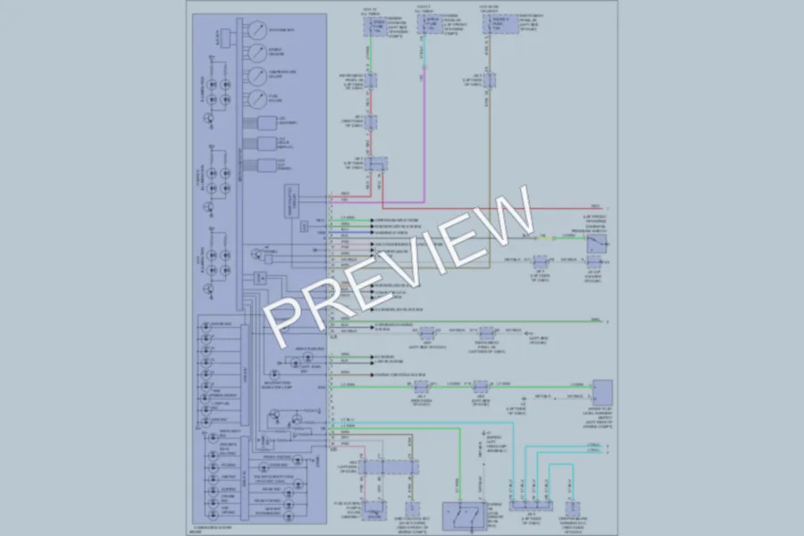 2008 Lexus ES350 Instrument Cluster wiring diagram preview