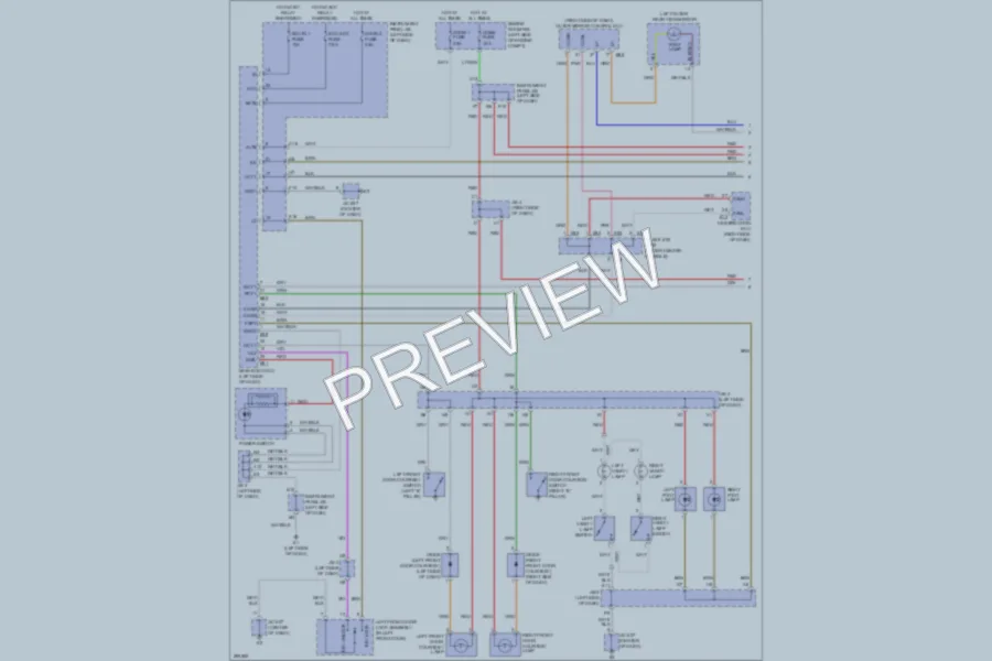 2008 Lexus ES350 Interior Lights wiring diagram preview