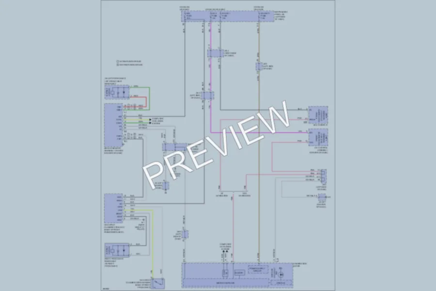2008 Lexus ES350 Warning Systems wiring diagram preview